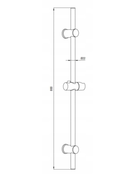 Drążek natryskowy DEANTE Neo Joko chrom NBJ_051D