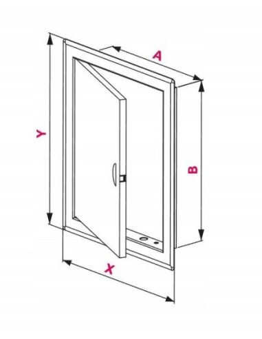 Awenta Drzwiczki rewizyjne białe metalowe 30x30 DM91