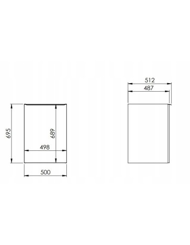 ELITA LOFTY KOMODA Z KOSZEM 50 BIAŁA RE080500028060