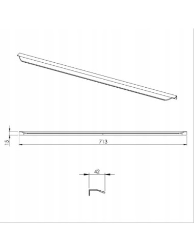 ELITA UCHWYT DO SZAFKI 70 CM RE120700027160
