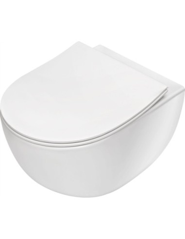 Miska podwieszana WC Deante Peonia z deską CDED6ZPW