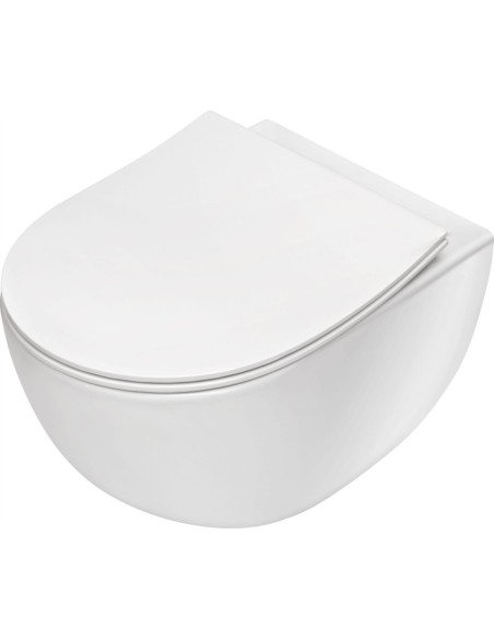 Miska podwieszana WC Deante Peonia z deską CDED6ZPW