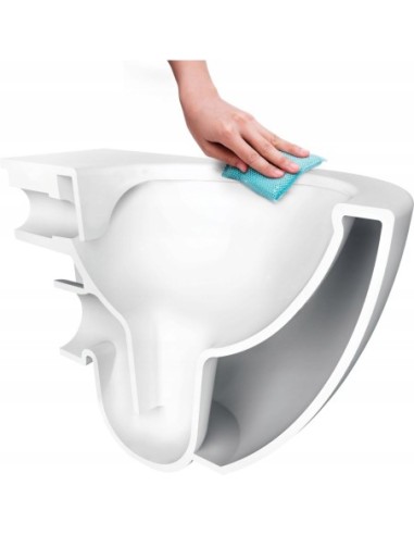 Miska podwieszana WC Deante Peonia z deską CDED6ZPW