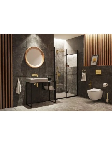 Miska podwieszana WC Deante Peonia z deską CDED6ZPW