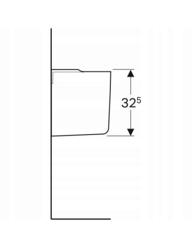 PÓŁPOSTUMENT DO UMYWALEK GEBERIT SELNOVA BIAŁY 500.329.01.7