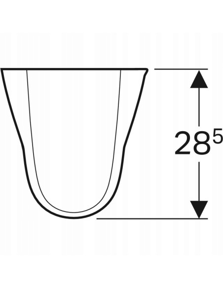 PÓŁPOSTUMENT DO UMYWALEK GEBERIT SELNOVA BIAŁY 500.329.01.7
