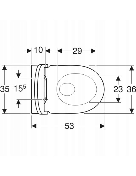 Geberit Acanto miska WC z deską wolnoopadającą bez kołnierza 502.774.00.1