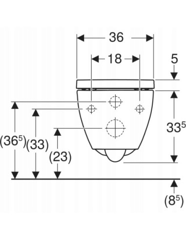 Geberit Acanto miska WC z deską wolnoopadającą bez kołnierza 502.774.00.1