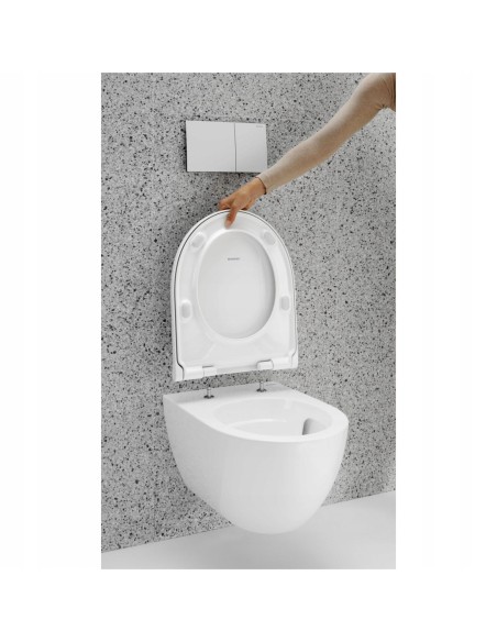 Geberit Acanto miska WC z deską wolnoopadającą bez kołnierza 502.774.00.1