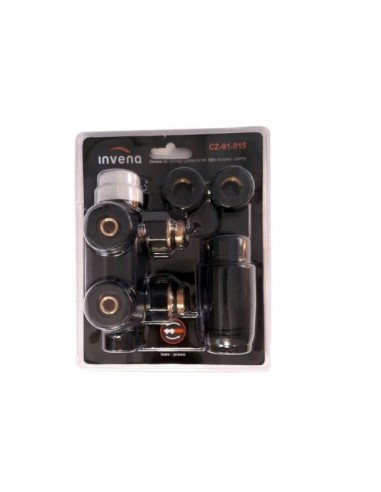 Invena zestaw termostatyczny zespolony Prov czarny CZ-91-015-S