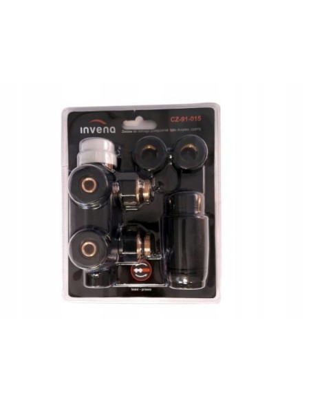 Invena zestaw termostatyczny zespolony Prov czarny CZ-91-015-S