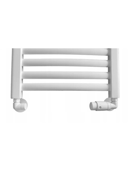 Zestaw termostatyczny osiowy Invena biały z przyłączami 1/2 CD-25-B15-S