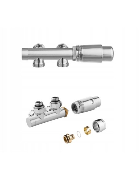 Zestaw do przełożenia zaworu grzejnikowego Invena chrom CZ-88-015-S