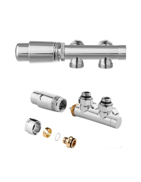 Zestaw do przełożenia zaworu grzejnikowego Invena chrom CZ-88-015-S