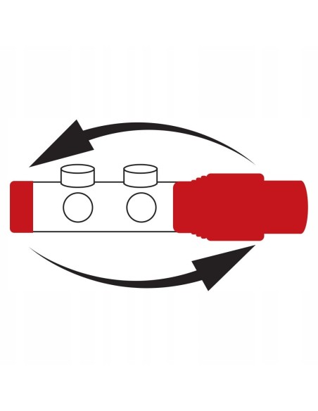 Zawór zespolony INVENA Z GŁOWICĄ DUOPLEX grafit CZ-90-015-S