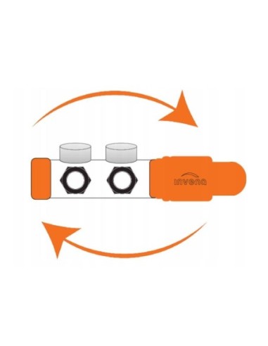 Zawór zespolony INVENA Z GŁOWICĄ DUOPLEX grafit CZ-90-015-S