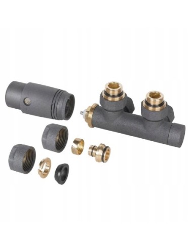 Zawór zespolony INVENA Z GŁOWICĄ DUOPLEX grafit CZ-90-015-S