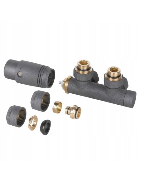 Zawór zespolony INVENA Z GŁOWICĄ DUOPLEX grafit CZ-90-015-S