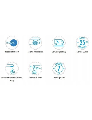 Bateria umywalkowa stojąca Deante Jasmin srebrny BGJ_021K