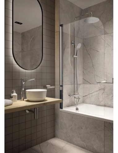 Bateria umywalkowa stojąca Deante Jasmin srebrny BGJ_021K