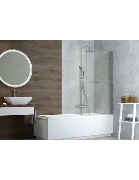 Bateria umywalkowa stojąca Deante Jasmin srebrny BGJ_021K