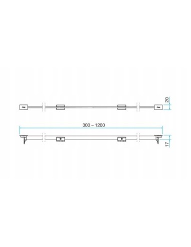 Ruszt liniowy odpływu prysznicowego Viega Advantix 686284