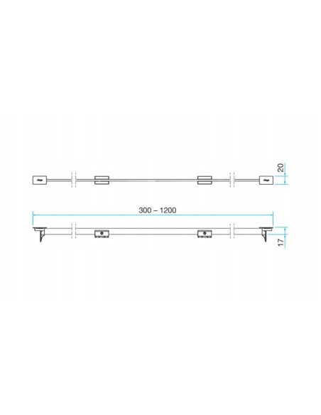 Ruszt liniowy odpływu prysznicowego Viega Advantix 686284