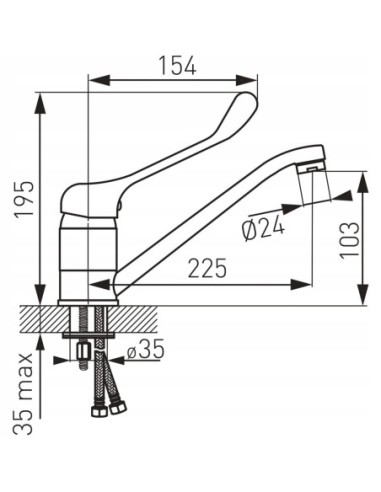 Bateria kuchenna stojąca Ferro VASTO srebrny BVAM4