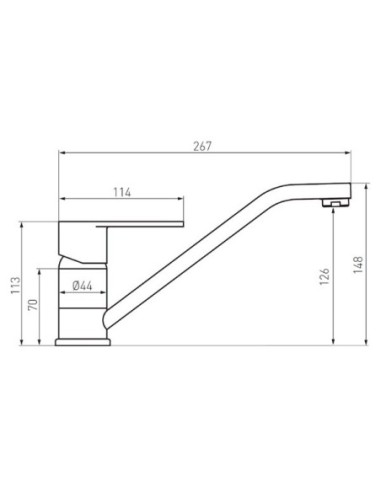 Bateria kuchenna stojąca Ferro Algeo srebrny BAG4A
