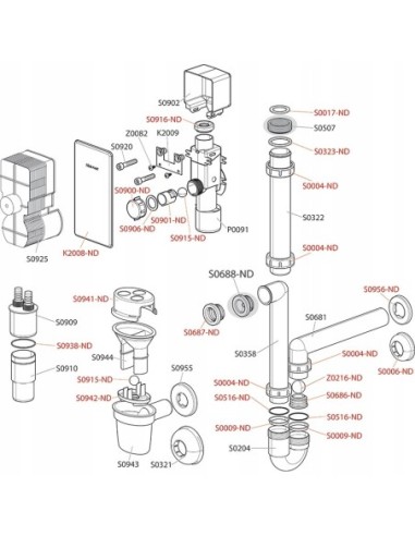 Syfon Alcaplast 32 mm AKS5