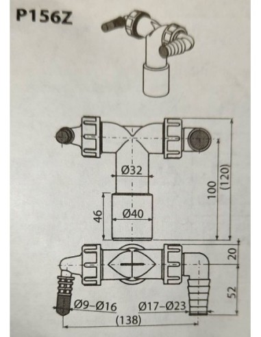 ALCAPLAST PODWÓJNE KOLANO P156Z