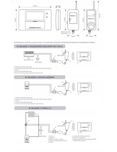 EUROSTER STEROWNIK 2026 TXRX Z GNIAZDEM E2026TXRXG