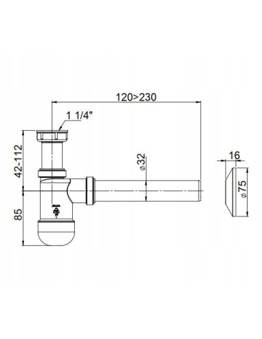 Syfon umywalkowy Prevex 1710016