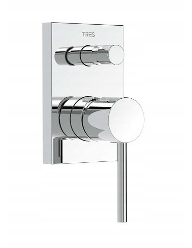 Bateria wannowa podtynkowa Tres Max srebrny