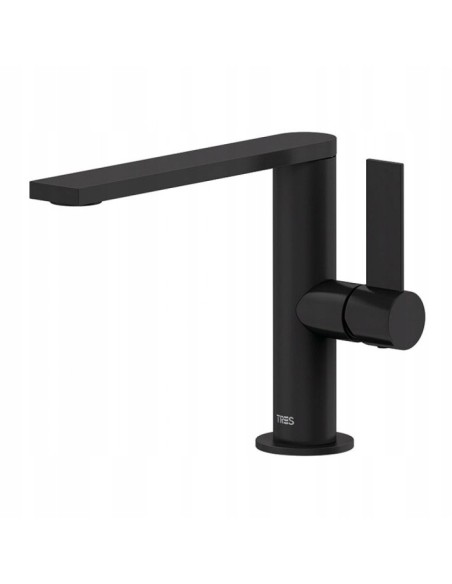 Bateria umywalkowa stojąca Tres Project czarny mat 21120501NM