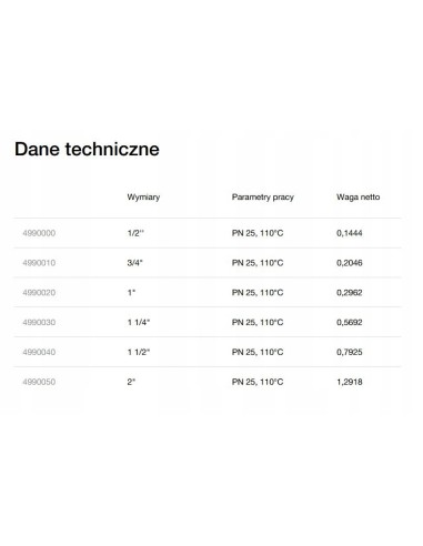 Zawór Valvex 1 1/4'' 4990430 FMW32V