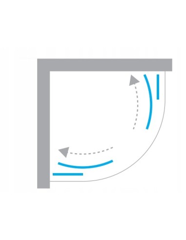 New Trendy Zestaw Kabina SUVIA + brodzik Maro ZS-0034