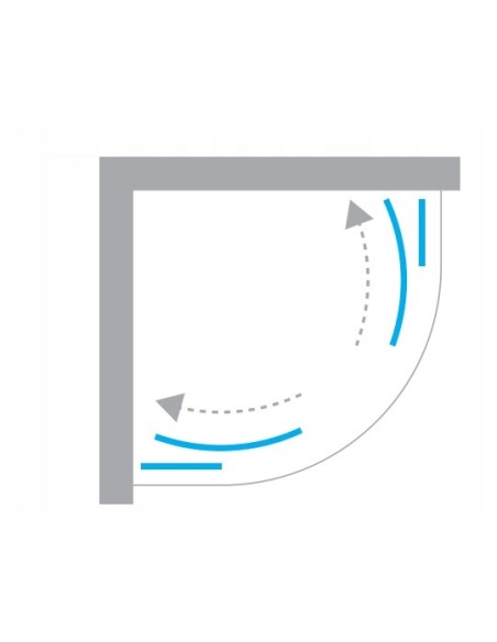 New Trendy Zestaw Kabina SUVIA + brodzik Maro ZS-0034