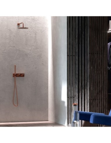 Omnires Contour Zestaw prysznicowy podtynkowy miedź szczotkowana SYSCT10CPB