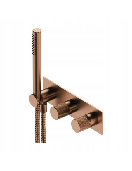 Omnires Contour Zestaw prysznicowy podtynkowy miedź szczotkowana SYSCT10CPB