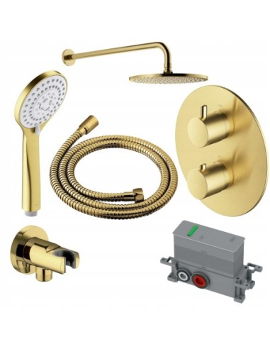 Termostatyczny system prysznicowy podtynkowy Omnires mosiądz SYSYT05BSB