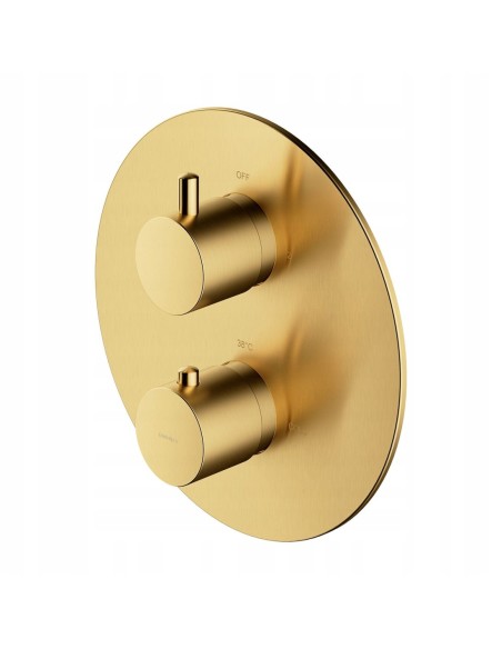 Termostatyczny system prysznicowy podtynkowy Omnires mosiądz SYSYT05BSB