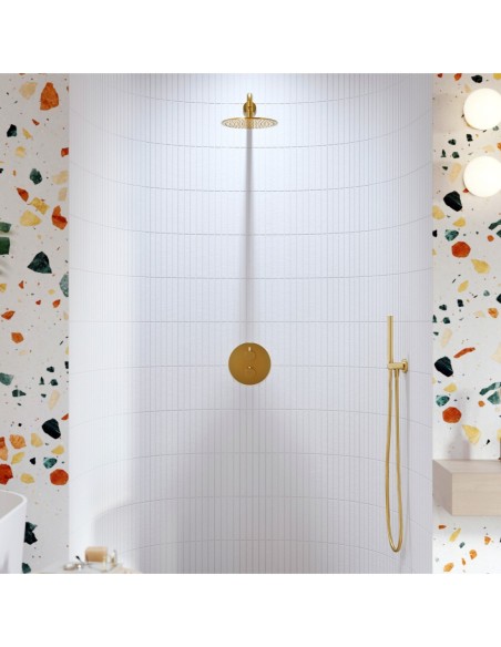 Termostatyczny system prysznicowy podtynkowy Omnires mosiądz SYSYT05BSB