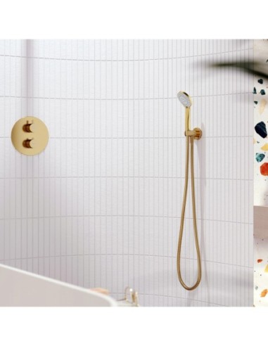 Termostatyczny system prysznicowy podtynkowy Omnires mosiądz SYSYT05BSB