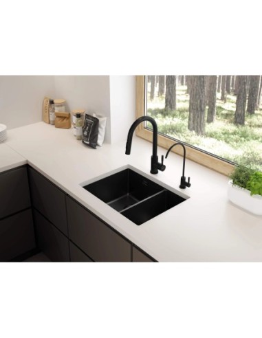 Bateria kuchenna stojąca Deante czarny BEZN62F