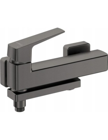 Bateria wannowa jednouchwytowa ścienna Deante Blur szary BQLD12M