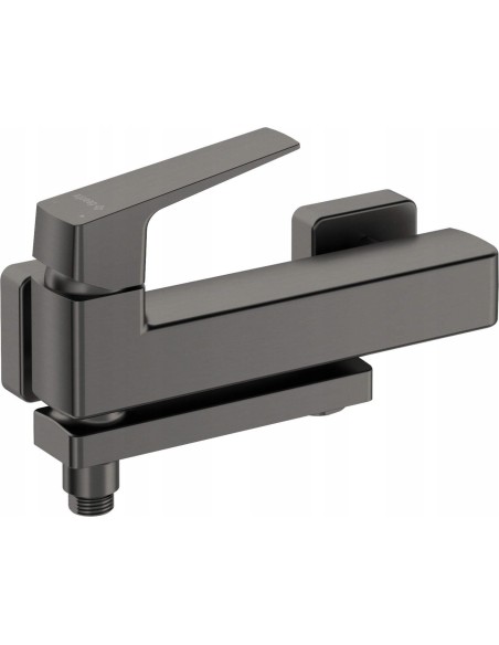 Bateria wannowa jednouchwytowa ścienna Deante Blur szary BQLD12M