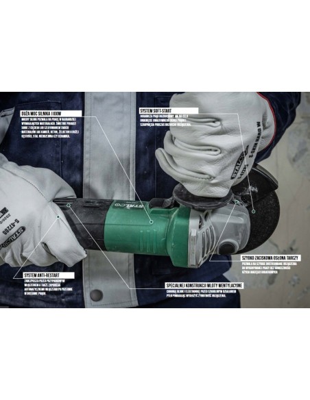 Stalco Szlifierka Kątowa 125 mm 1100W AG125Q S-97200