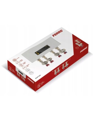 Zestaw zaworów kątowych pod kocioł 2-funkcyjny FERRO ZK2F1520