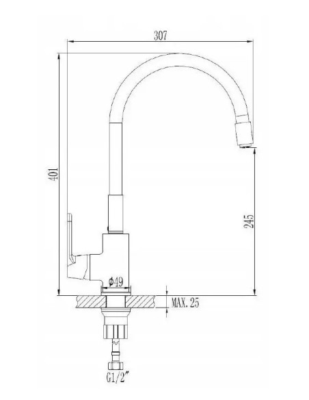 Bateria kuchenna stojąca Invena Joga szary BZ32L05C